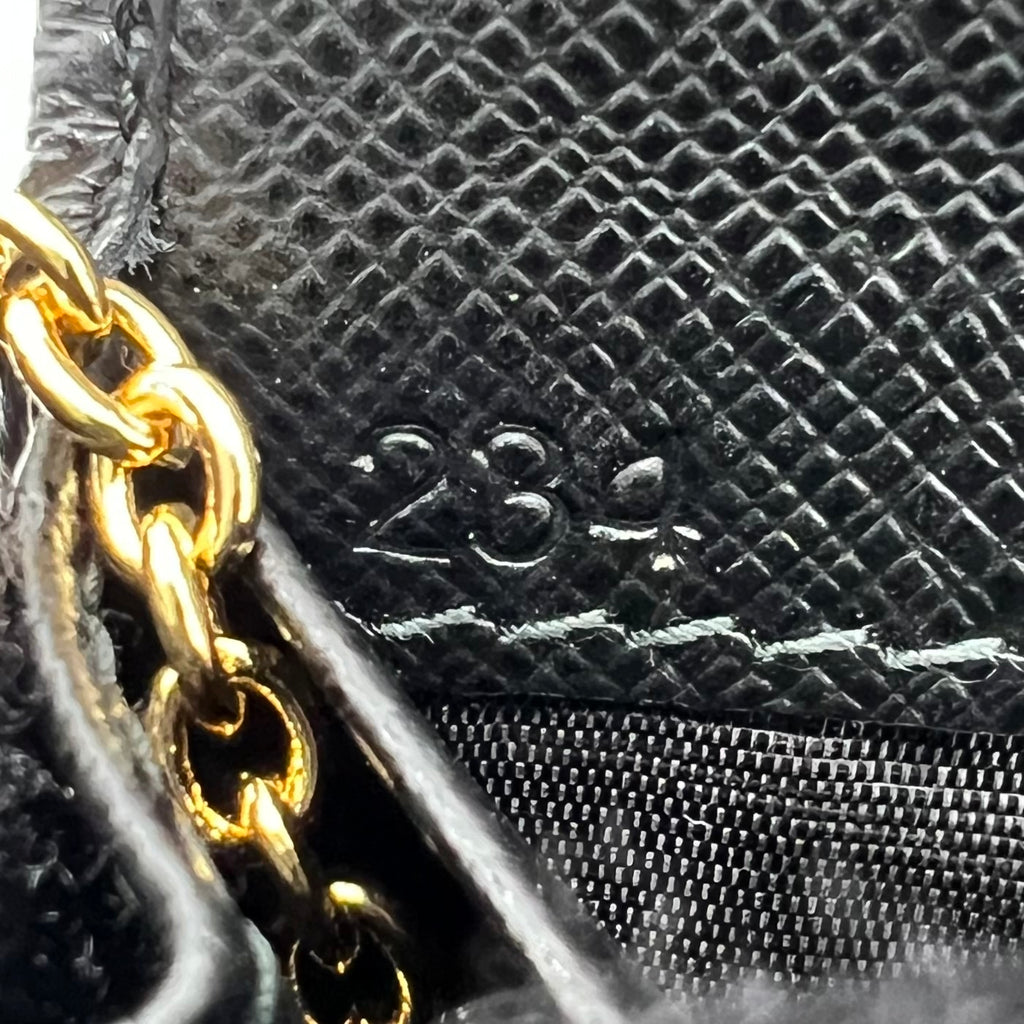 Prada Saffiano Metal Bar Continental Wallet W22874