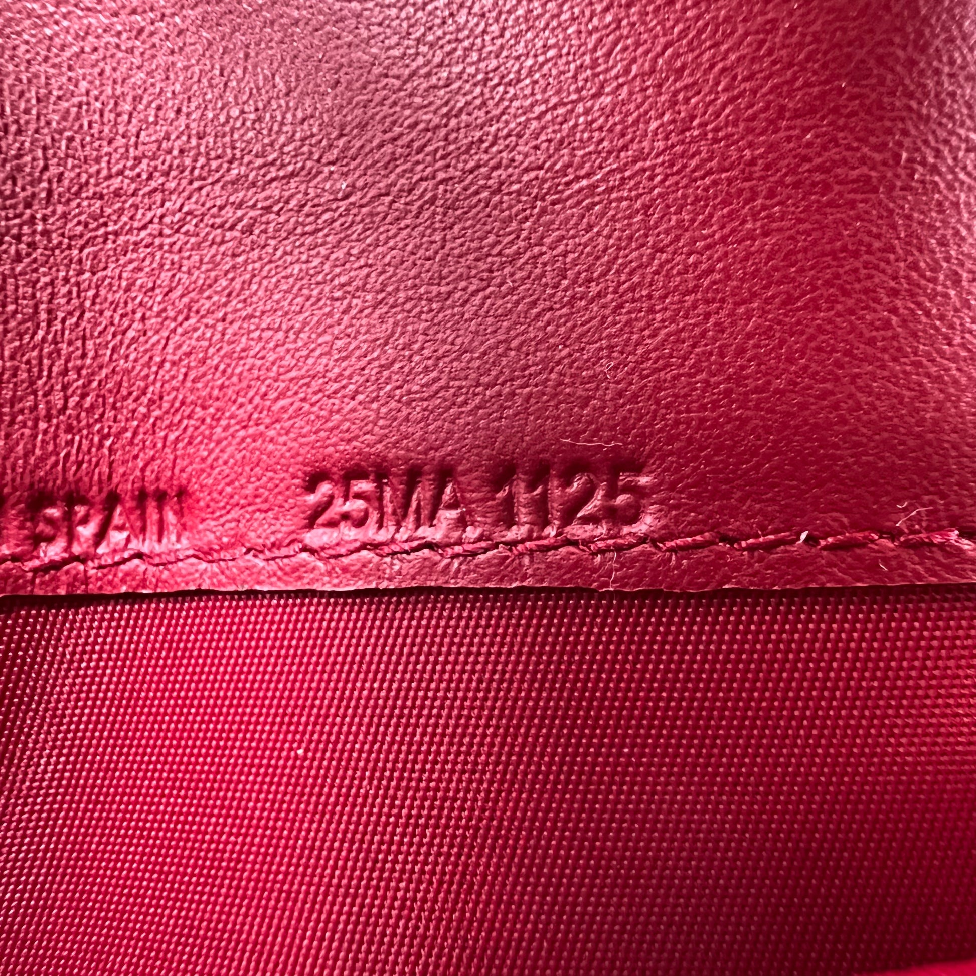 Christian Dior Patent Cannage Lady Dior Rendezvous Wallet On Chain W22876