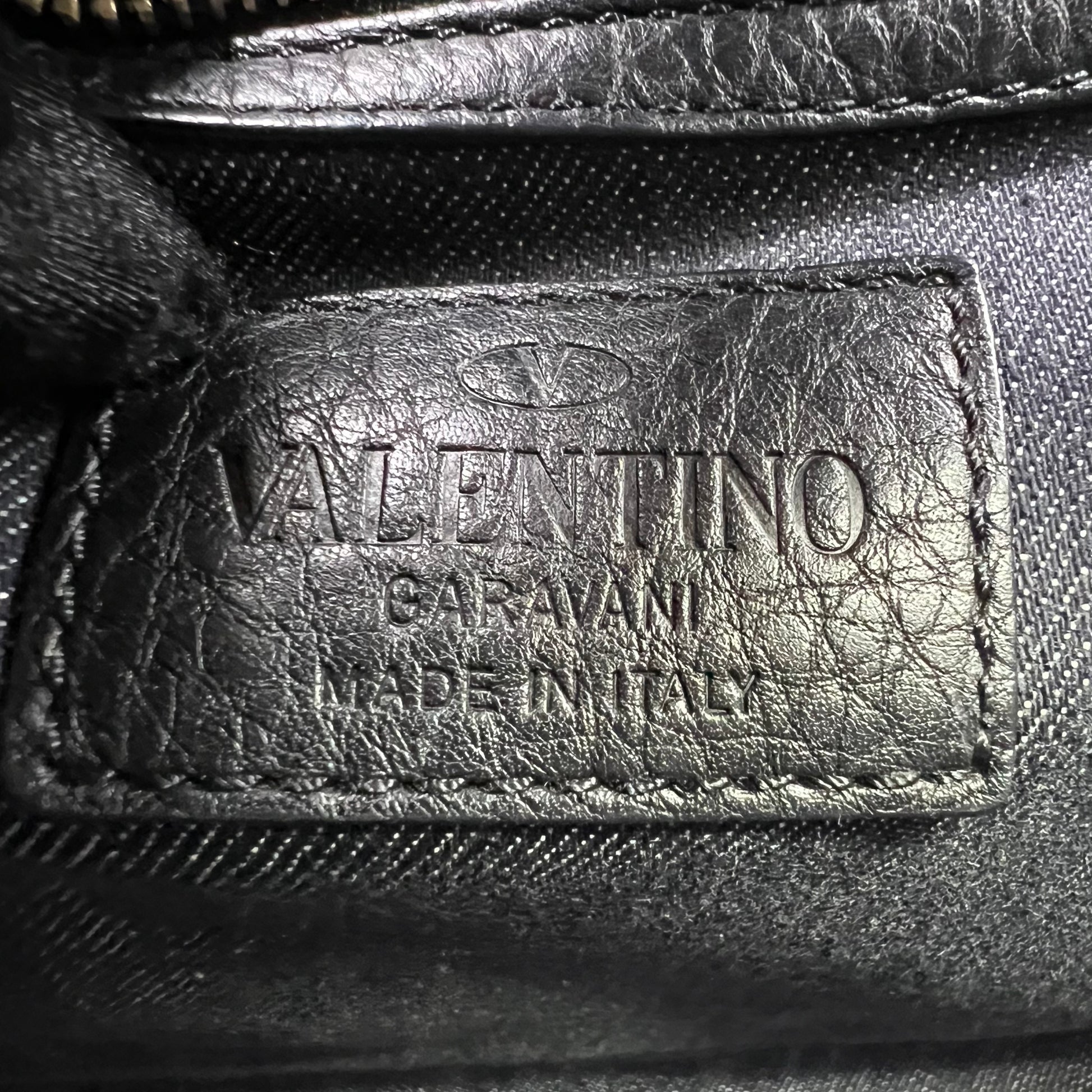 Valentino Garavani Rockstud Small Denim Trapeze Tote Bag B23711
