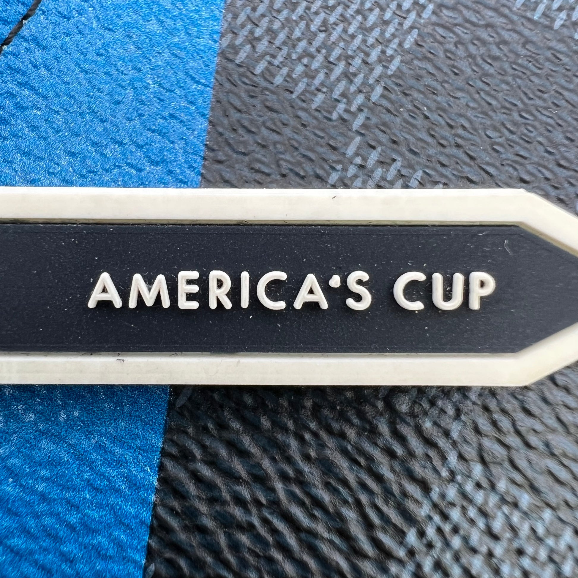 Louis Vuitton Damier Cobalt America's Cup Regatta Ribbon iPhone Pochette W22792