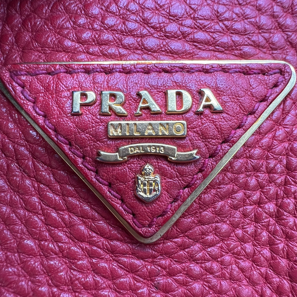 Prada Vitello Daino Sacca 2 Manici Tote Bag B23694