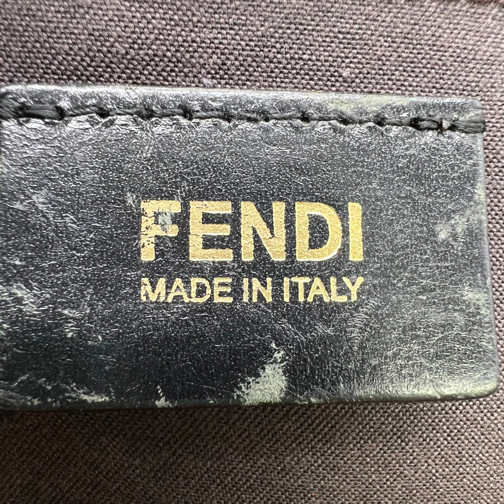 Fendi Zucchino Mamma Forever Flap Shoulder Bag B23537