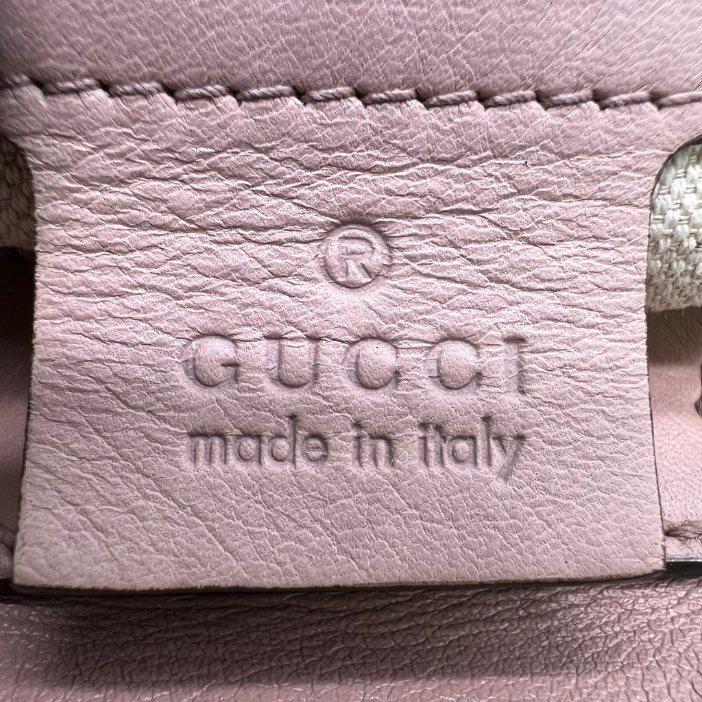 Beige Leather and Guccissima Trim Medium Joy Boston Bag B23663