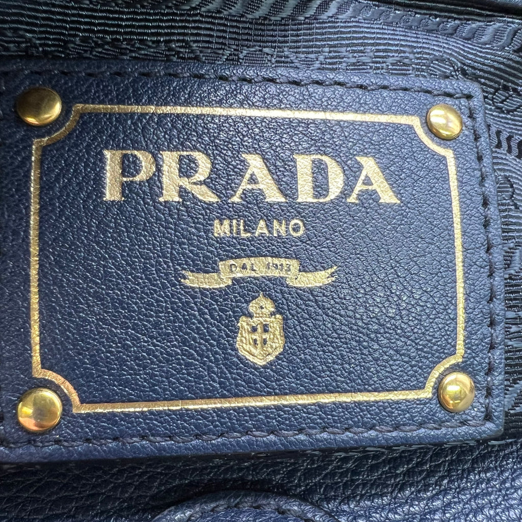 Prada Smeraldo Vitello Phenix Leather Tote Bag B23295