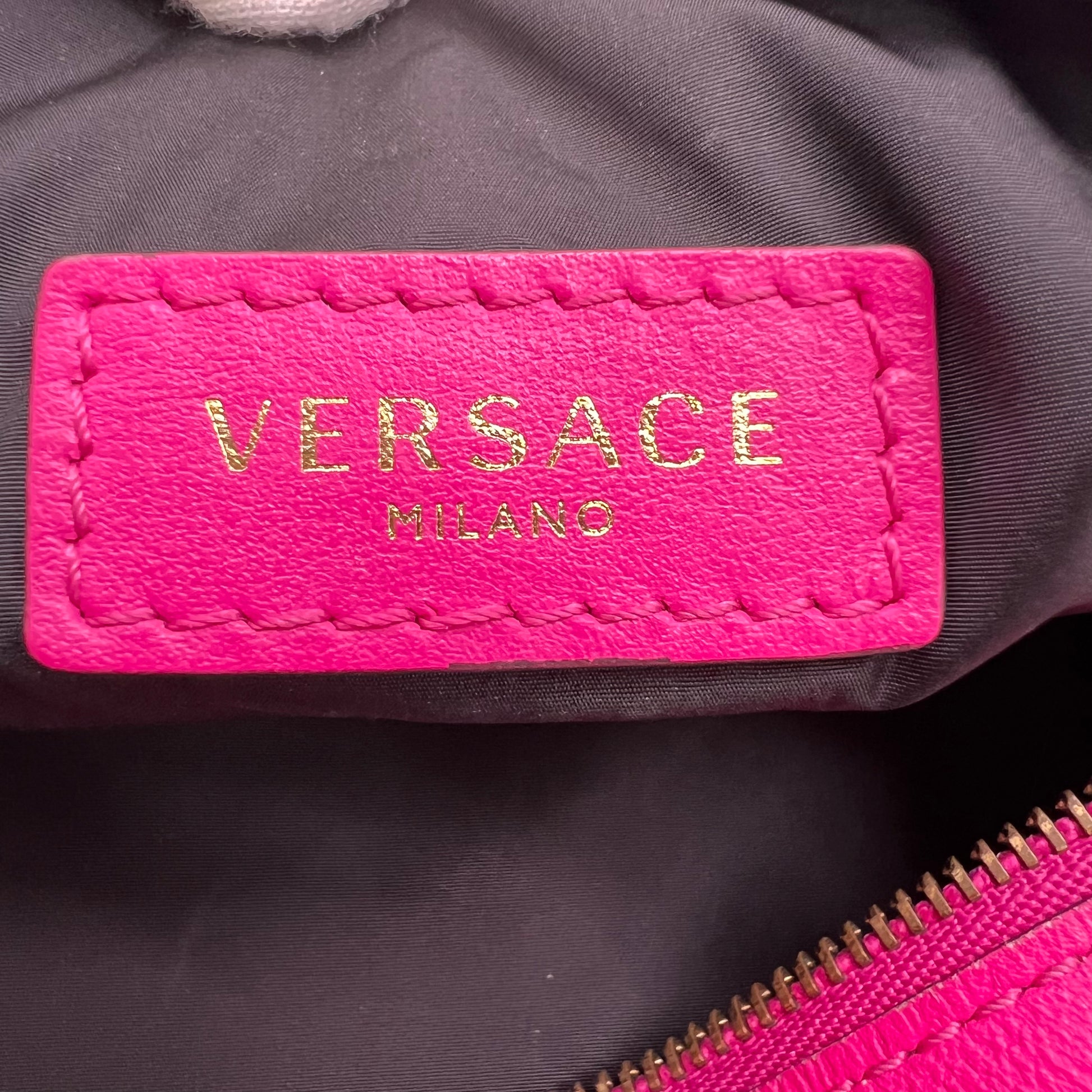 Versace Medusa Renaissance Nylon Hobo Bag B23623