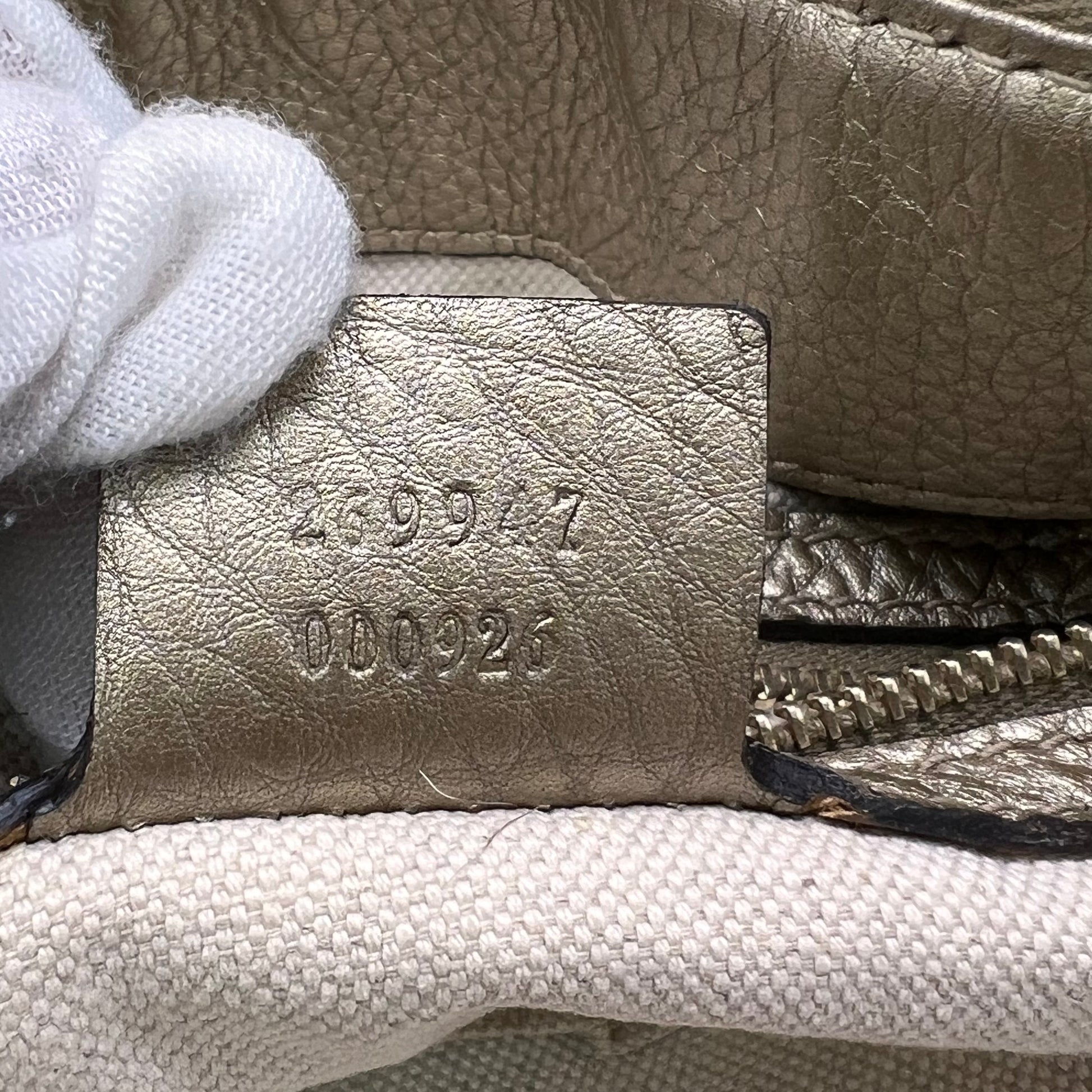 Beige/Gold GG Canvas Large Bella Hobo Bag B23676