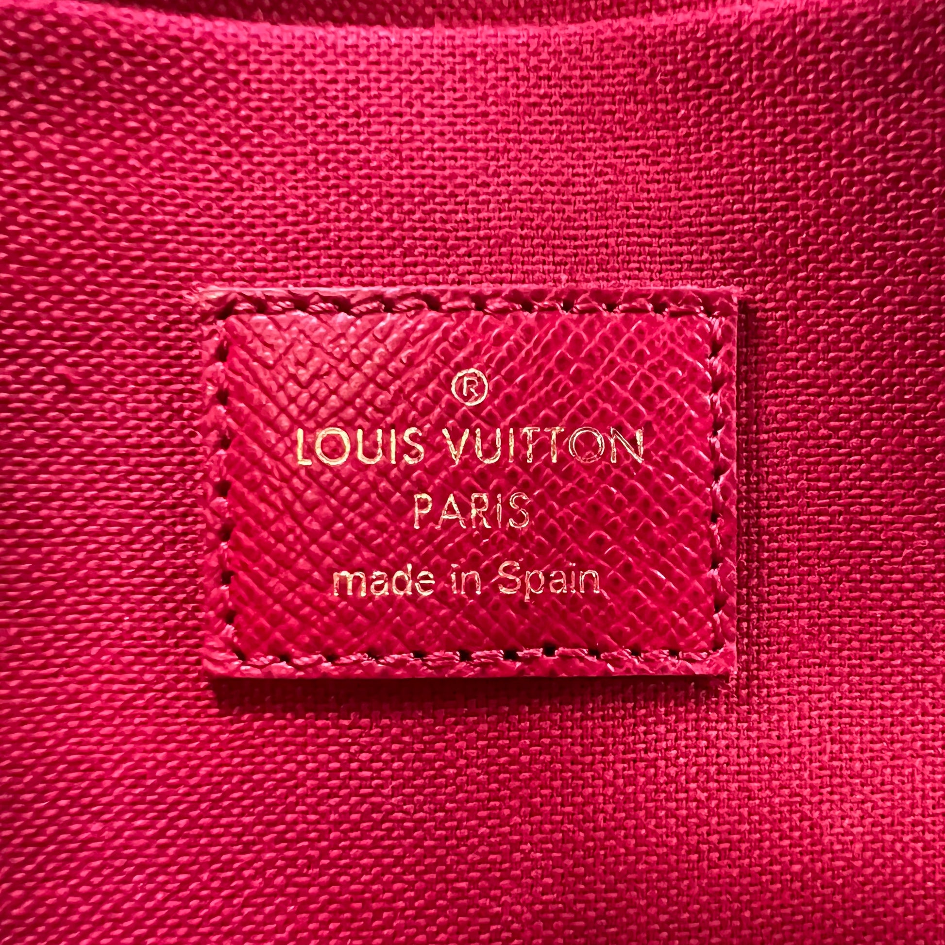 Louis Vuitton Monogram Pochette Felicie Chain Wallet Fuchsia B23887