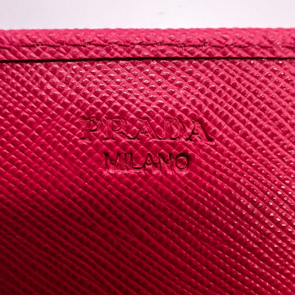 Prada Saffiano Metal Leather Wallet on Chain (WOC) W22998