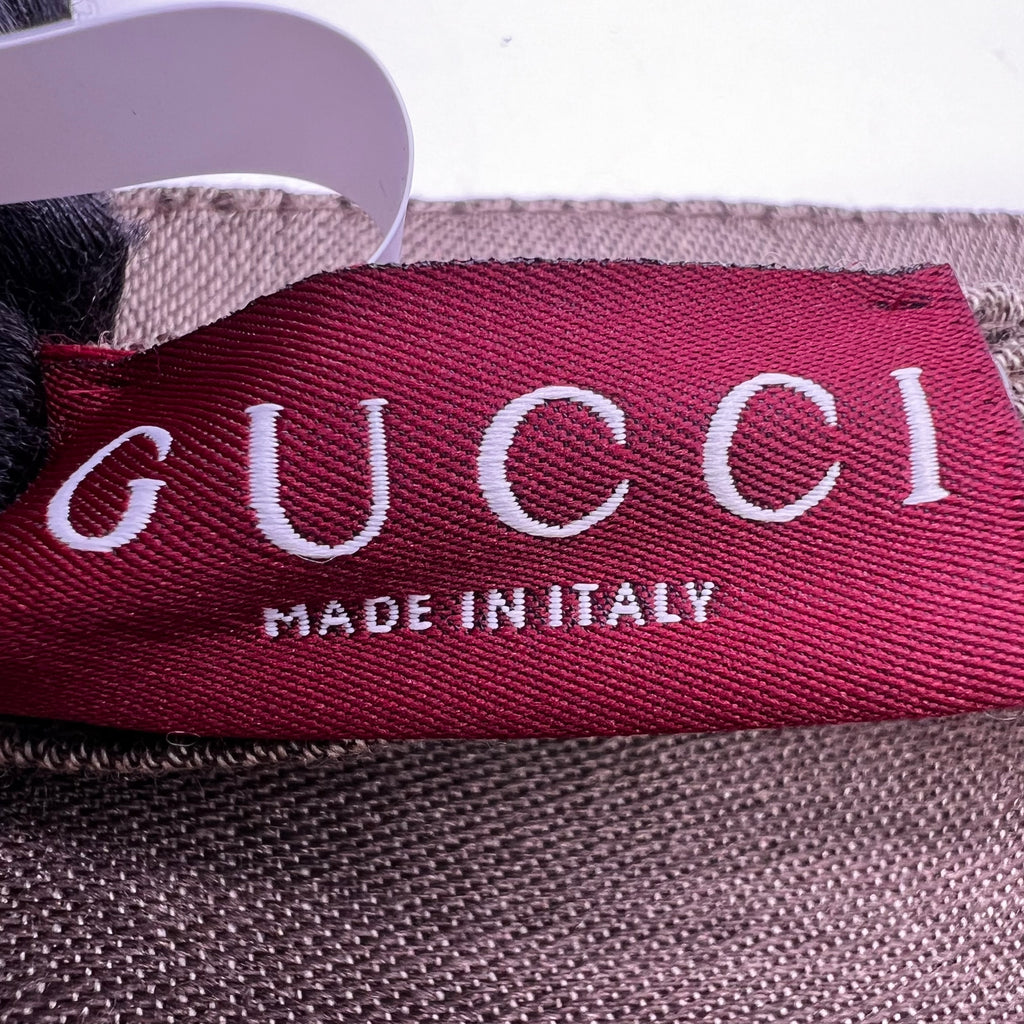 Gucci GG Logo Wool Silk Scarf W23006