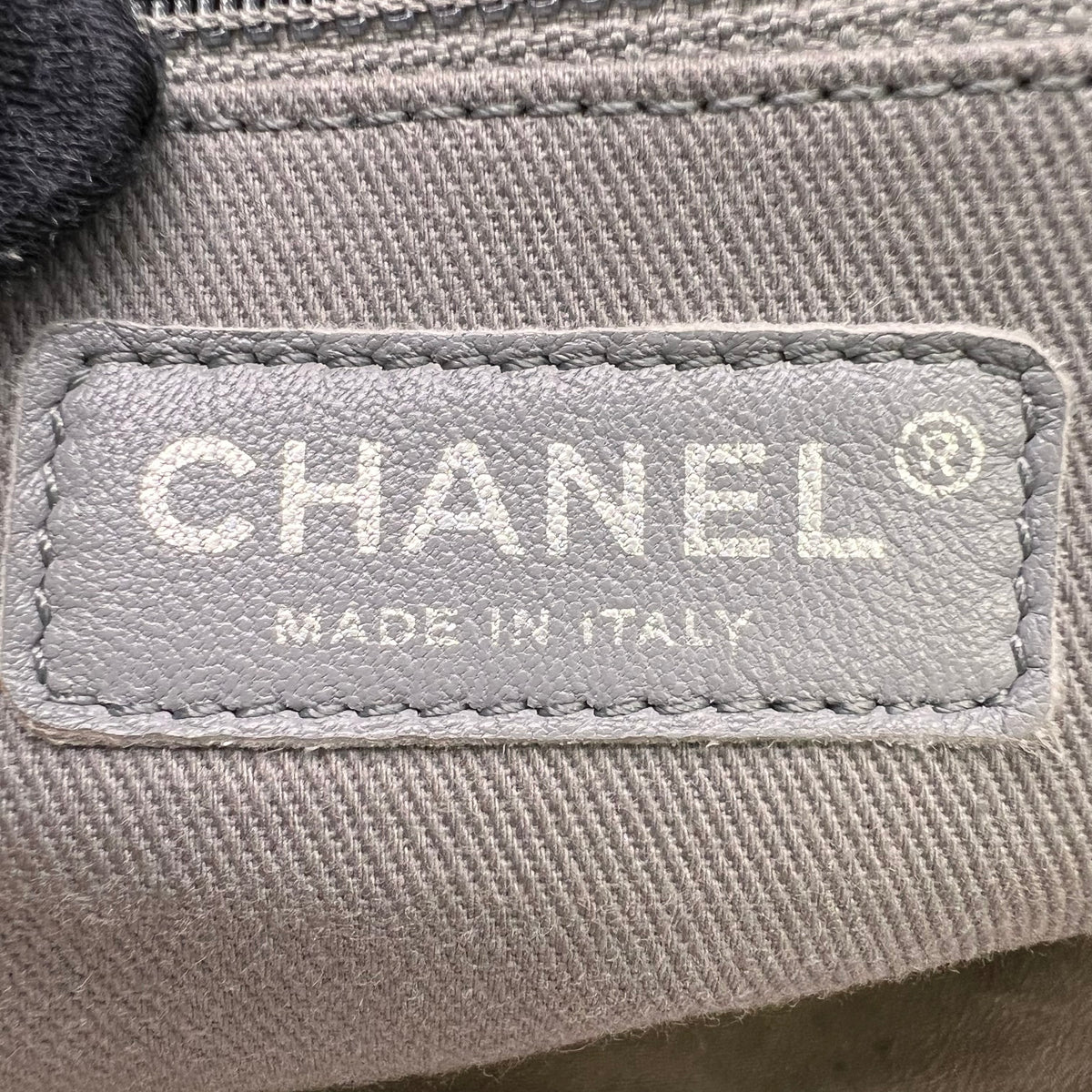 Chanel Taupe Quilted Iridescent Calfskin Leather Tote Bag B22976