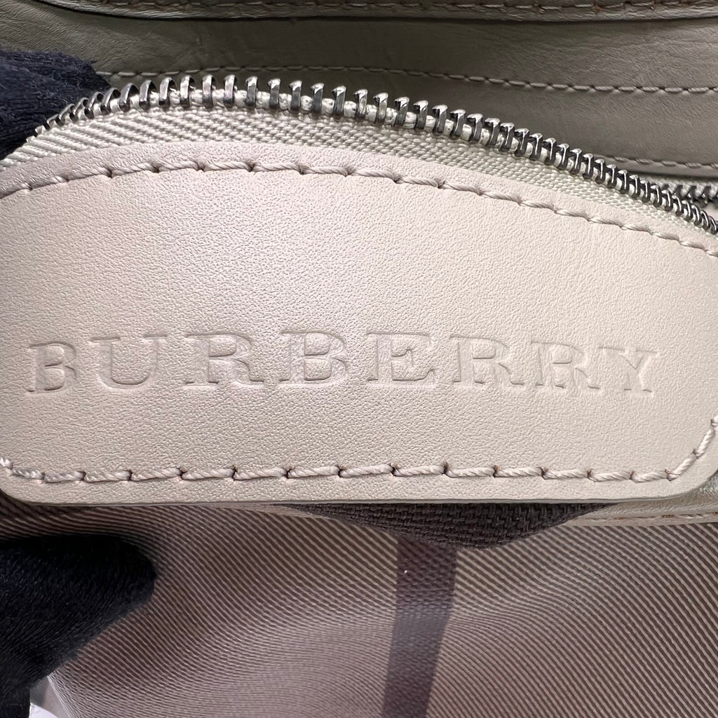 Burberry Smoked Check Coated Canvas Small Brooklyn Hobo Bag B23918