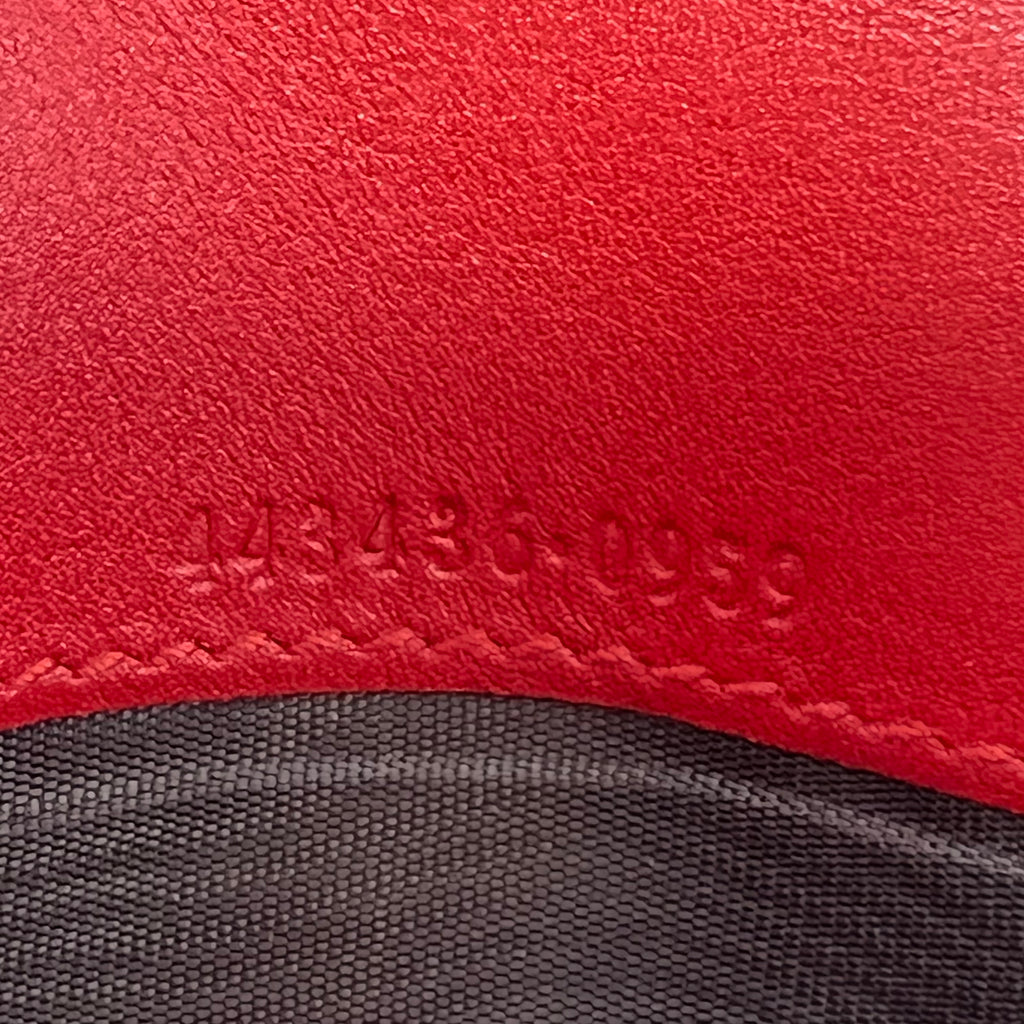 Red Leather GG Marmont Continental Wallet W22878