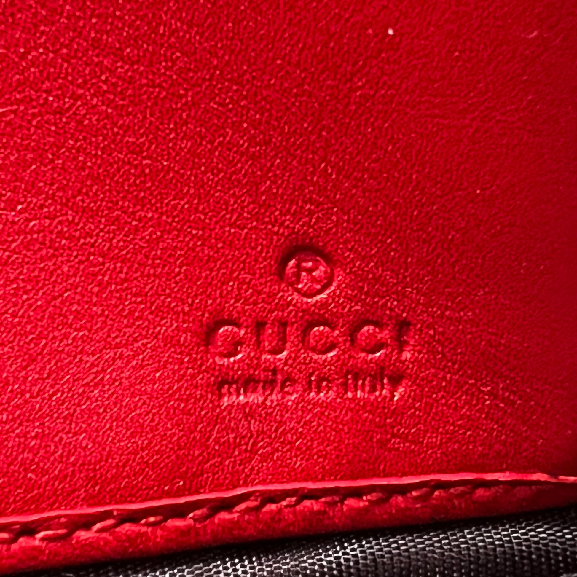 Red Leather GG Marmont Continental Wallet W22878