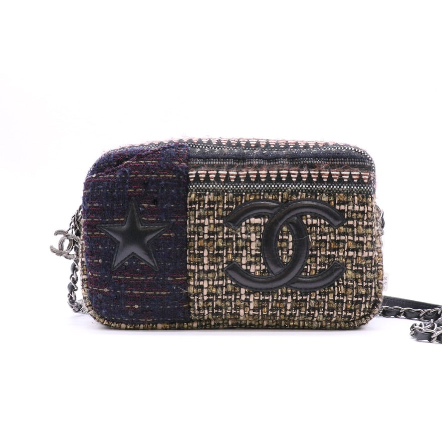 Chanel Paris-Dallas CC Star Tweed Camera Case Twins LDZ1273
