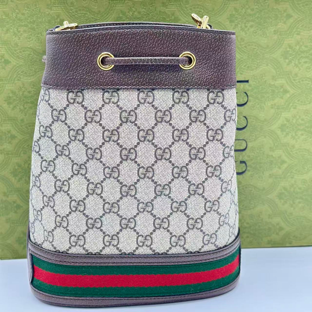 Ophidia Bucket Bag GG Coated Canvas Small