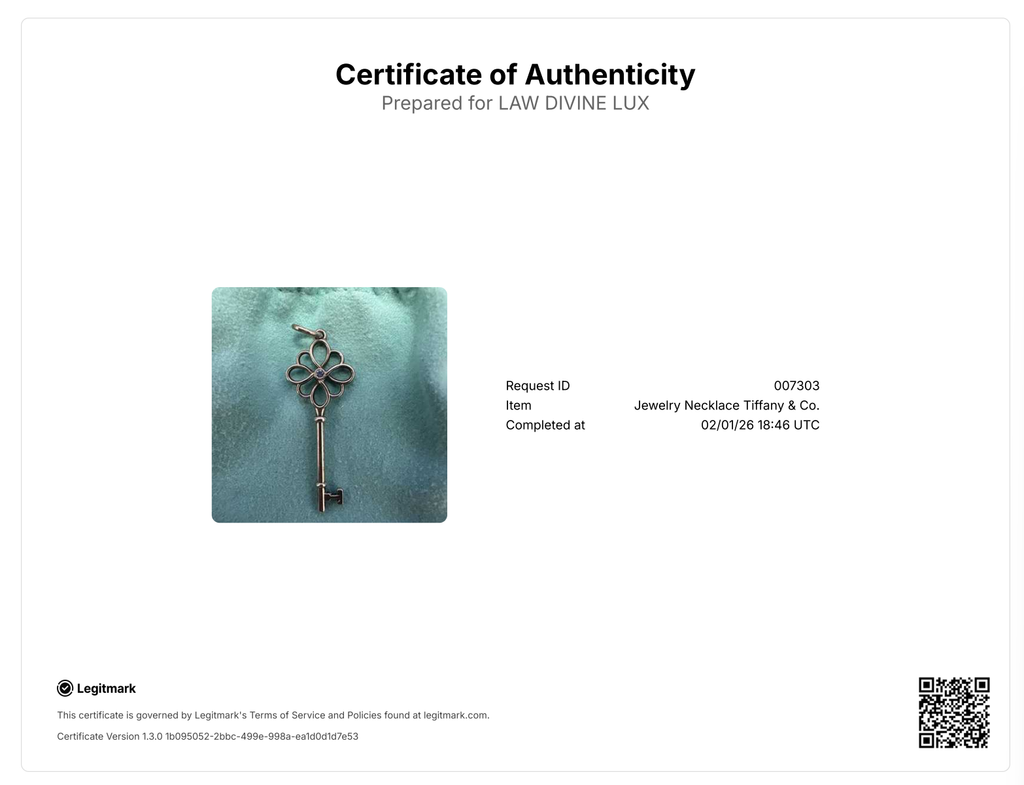Knot Key Sapphire Necklace Silver