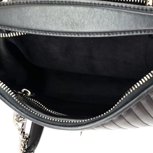 DotCom Click Top Handle Bag Quilted Leather Small Twins