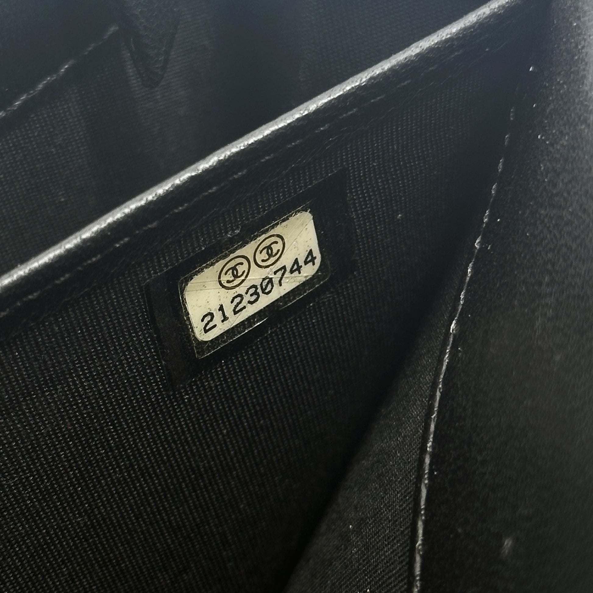 Black Lambskin Boy Chanel Large Flap Wallet Twins