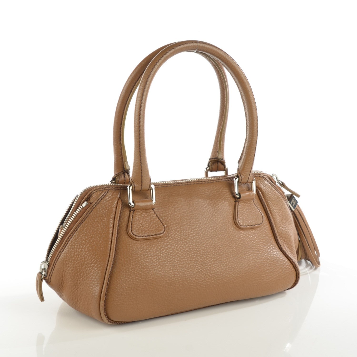Lax Tassel Bag Pebbled Leather Medium - twins