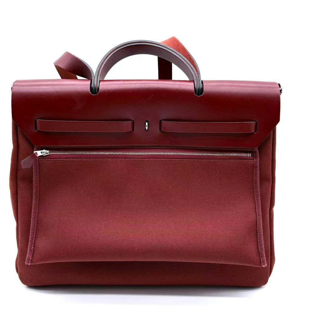 Burgundy Canvas Herbag PM Handbag