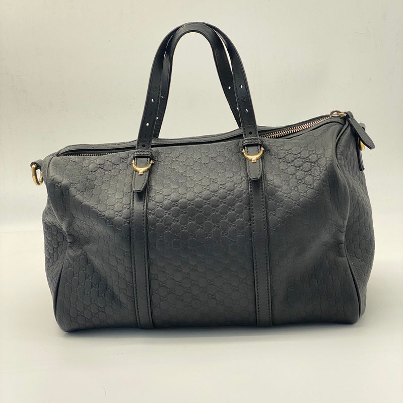 GUCCI  Soft Microguccissima Medium Nice Boston Black