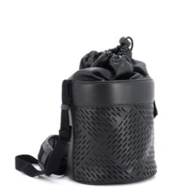Paper Bucket Bag Perforated Leather - twins