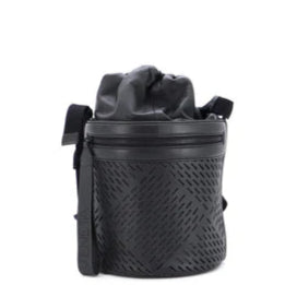 Paper Bucket Bag Perforated Leather - twins