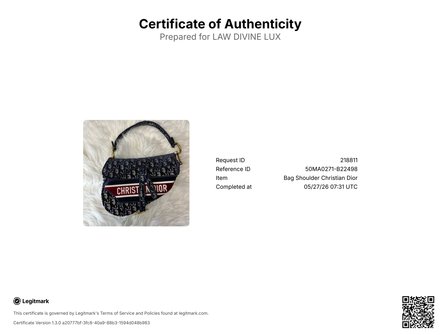 Christian Dior Saddle Handbag Logo Embroidered Oblique Velvet Medium twins B22498