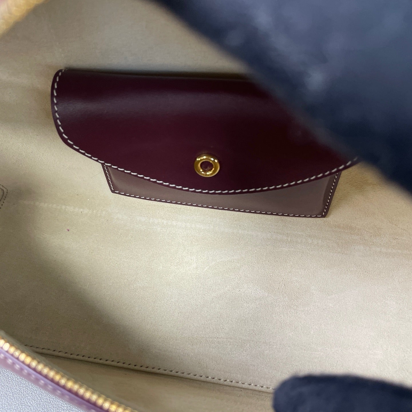 Newest Extra Bag L27 Smooth Calfskin Azuki Beans/Sun Gold Twins LDJ3480