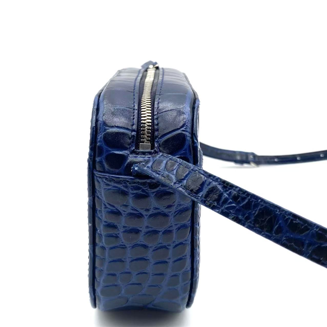 Everyday Camera Bag Crocodile Embossed Leather XS