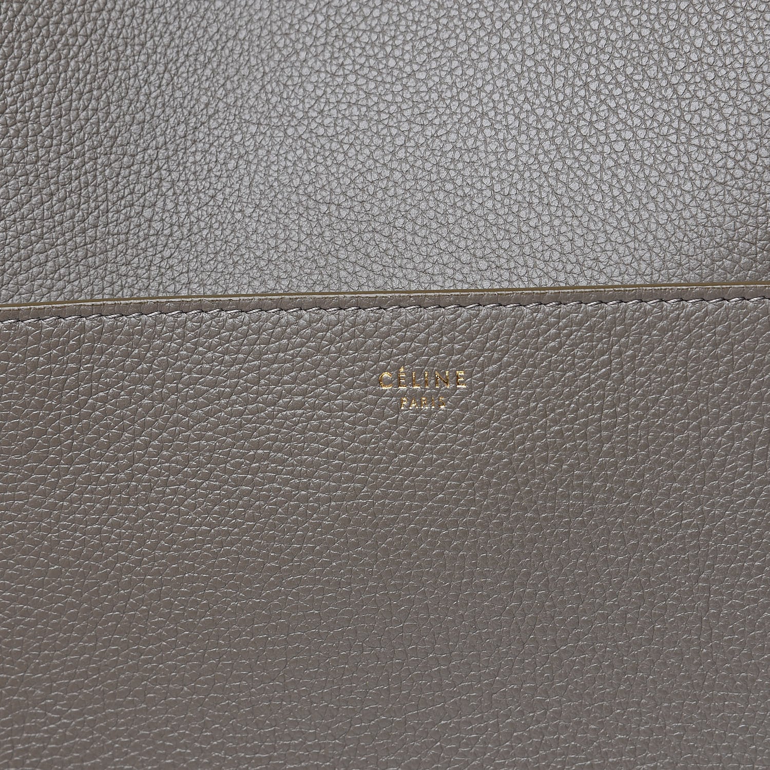 Soft Grained Calfskin Sangle Bucket Bag Taupe twins
