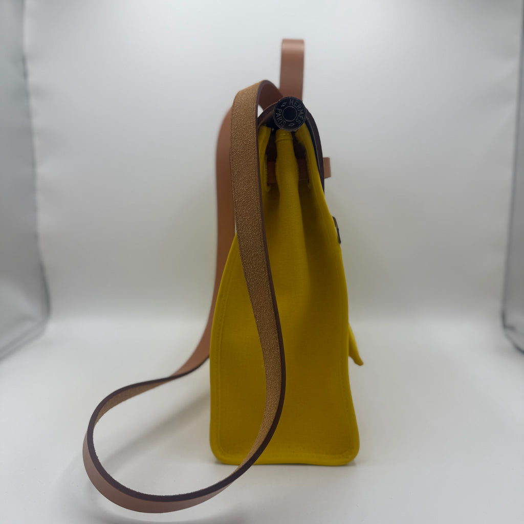 Hermes Herbag Zip Leather and Toile 31