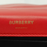 Burberry Lambskin Quilted Small Lola Tri-Color Bag Black Red Camel