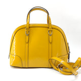 Patent Microguccissima Medium Nice Top Handle Dome Bag Bumblebee