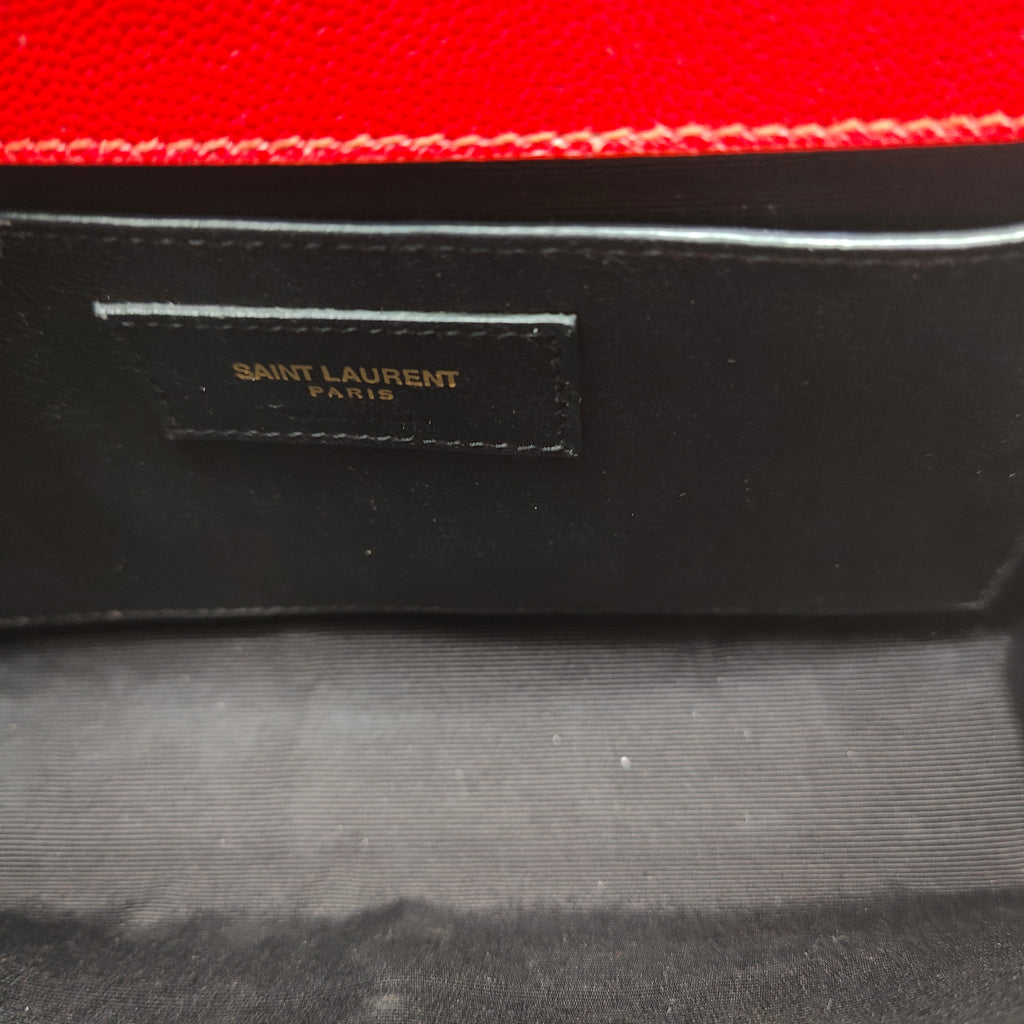 Grain De Poudre Small Monogram Kate Satchel Red