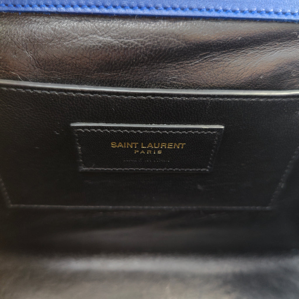 Classic Monogram Envelope Satchel Matelasse Chevron Leather