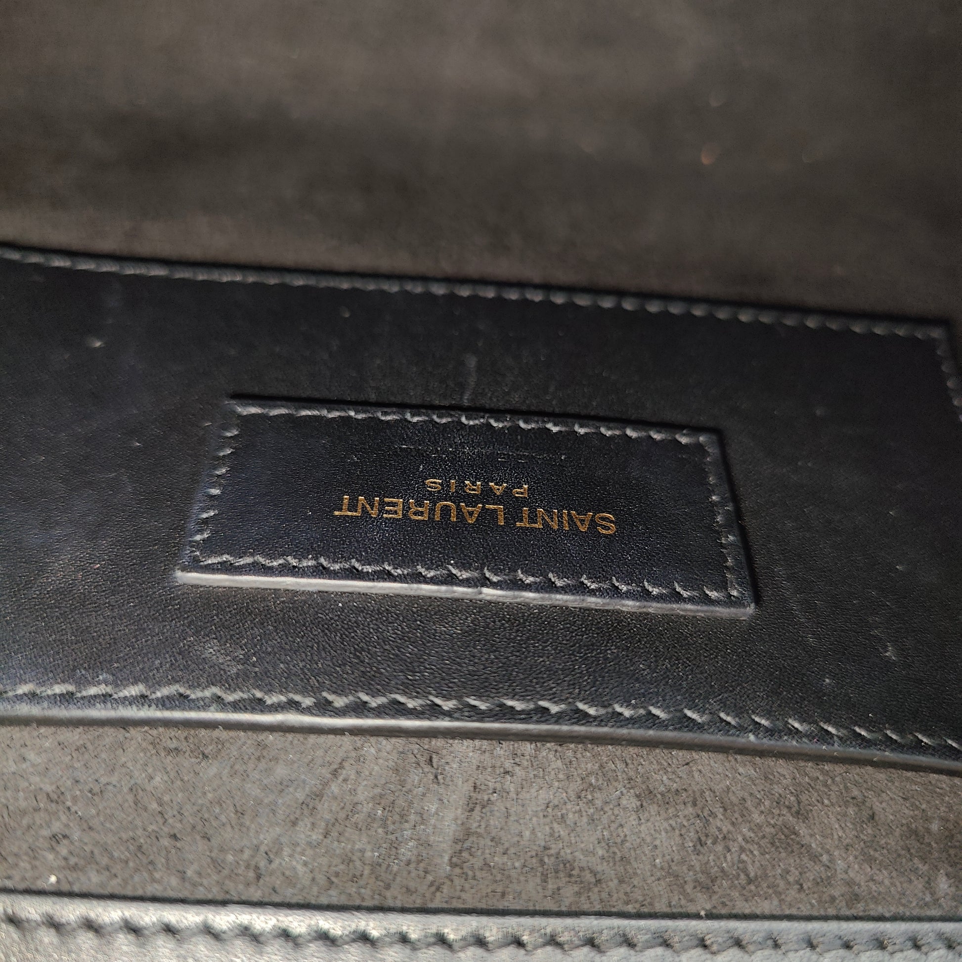 Saint Laurent Classic Monogram Tassel Crossbody Bag Leather Medium