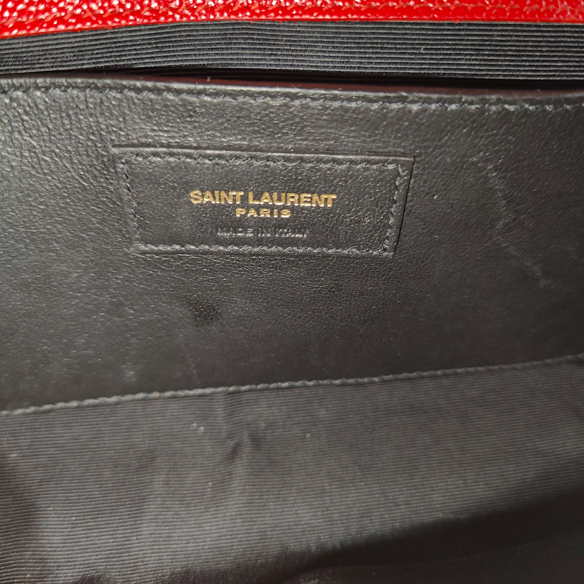 Classic Monogram Tassel Crossbody Bag Grainy Leather Small