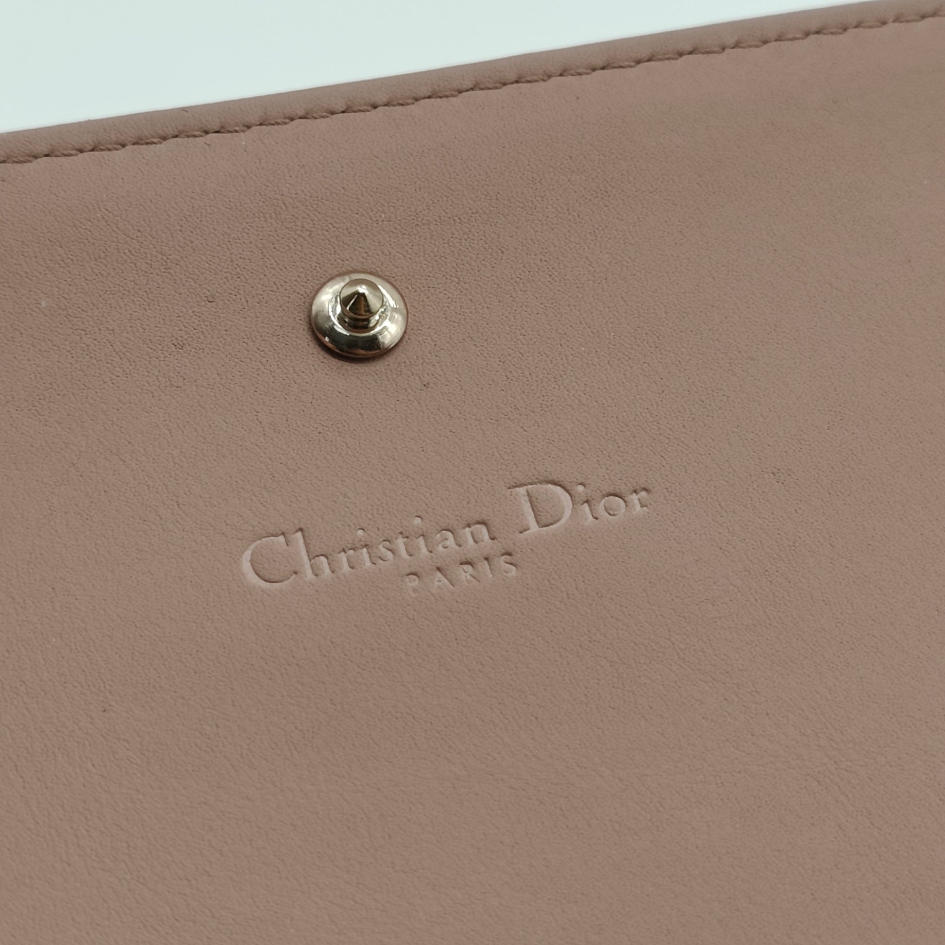 Christian Dior Studded Diorama Croisiere Chain Wallet