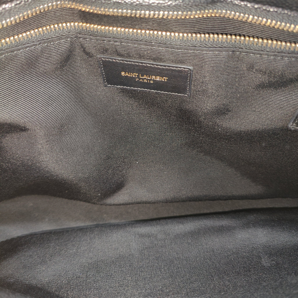 Classic Monogram Shopper Matelasse Chevron Leather Large