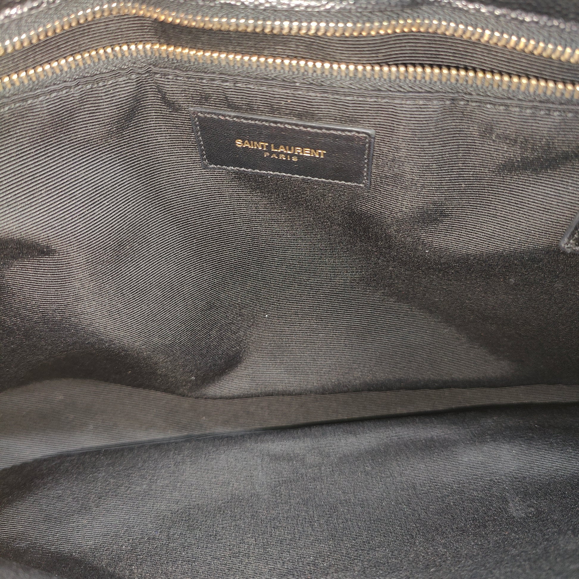 Classic Monogram Shopper Matelasse Chevron Leather Large