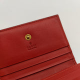 Cherries Flap Card Case GG Coated Canvas