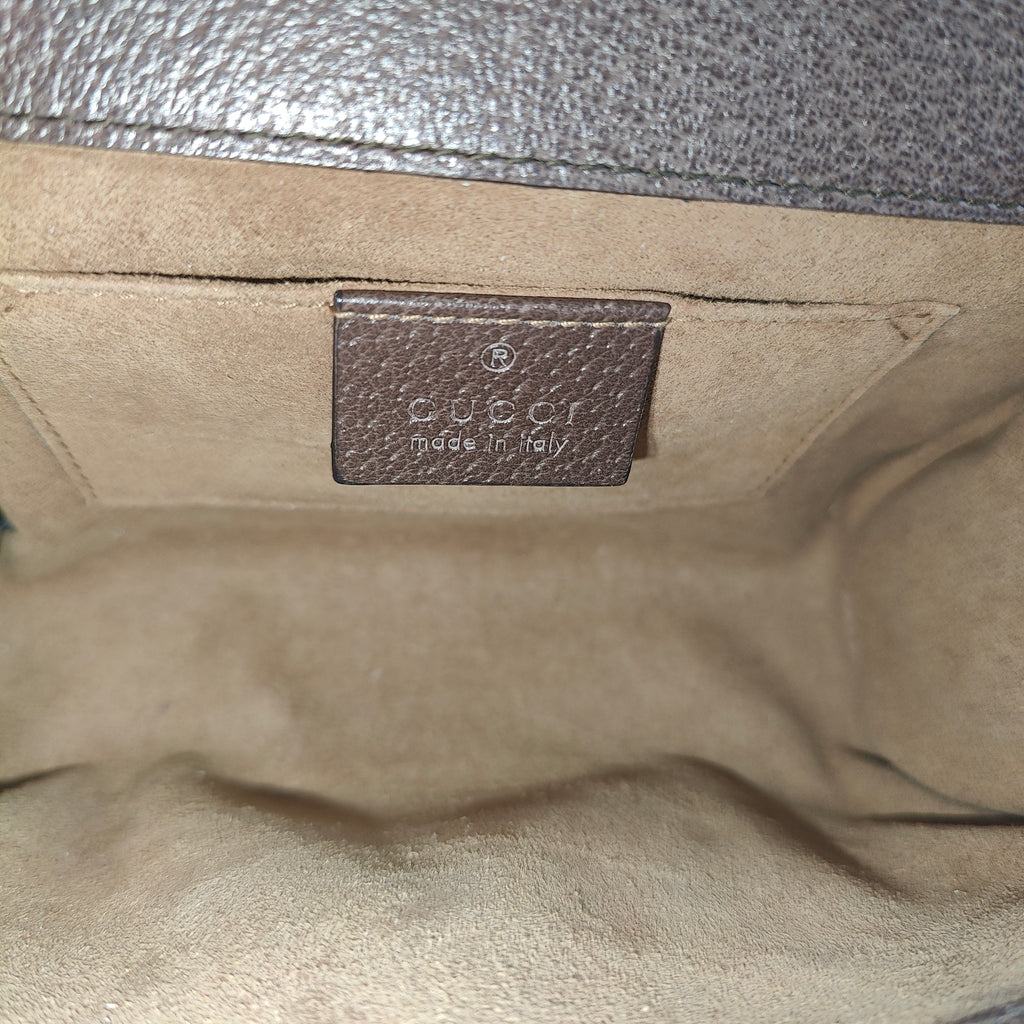 Padlock Shoulder Bag Tian Print GG Coated Canvas Small