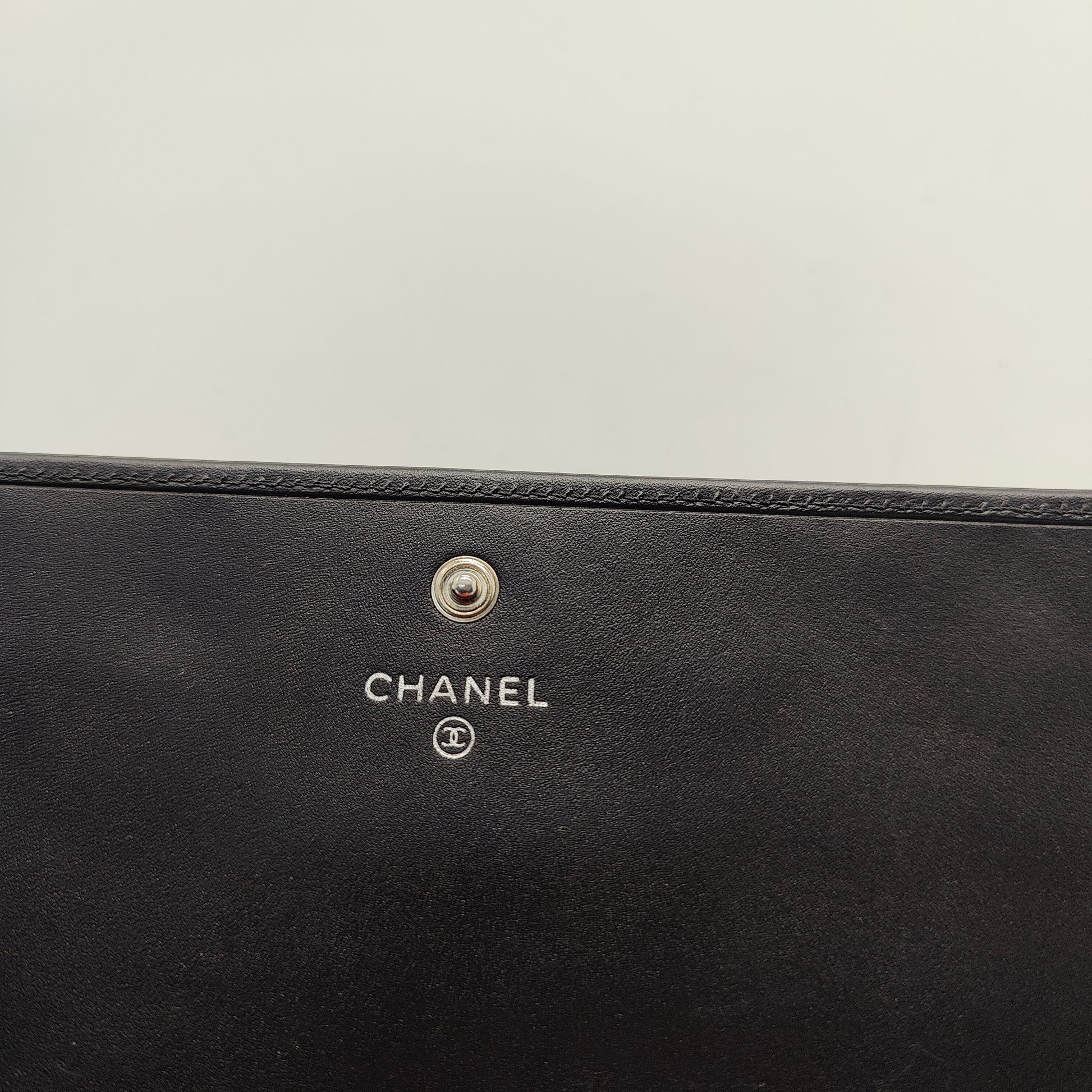Cambon Gusset Wallet Quilted Lambskin Long