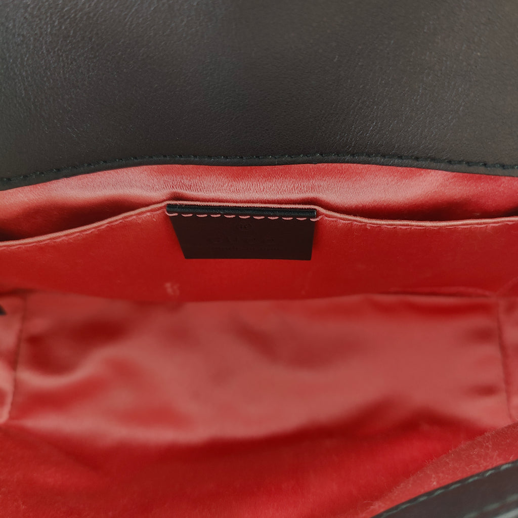 GG Marmont Flap Bag Matelasse Velvet Mini