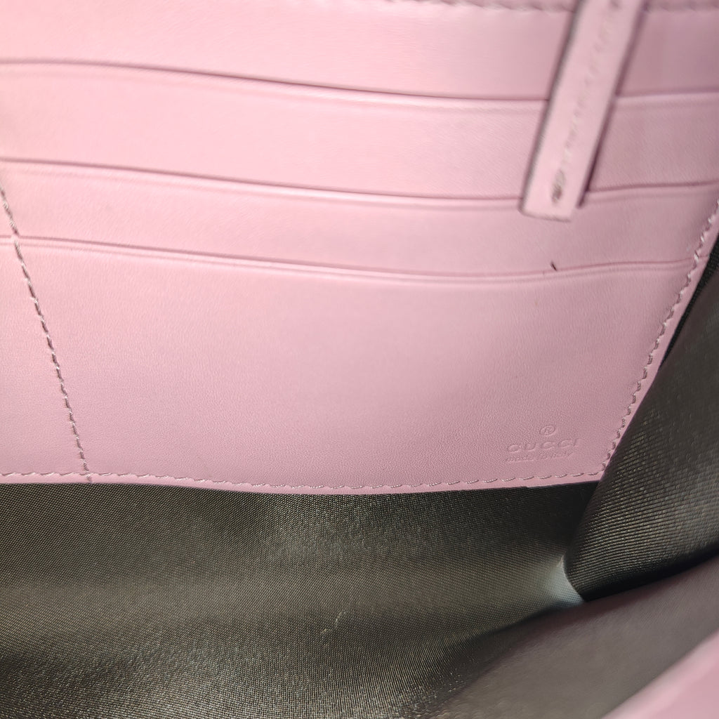 Pearly Peony Wallet on Chain Leather Mini