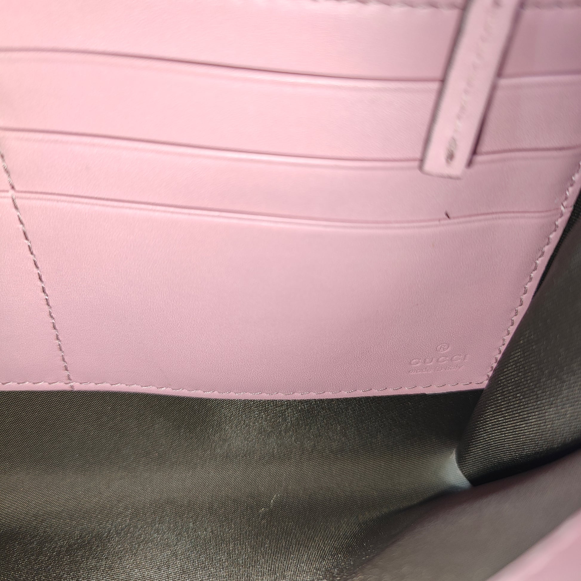 Pearly Peony Wallet on Chain Leather Mini