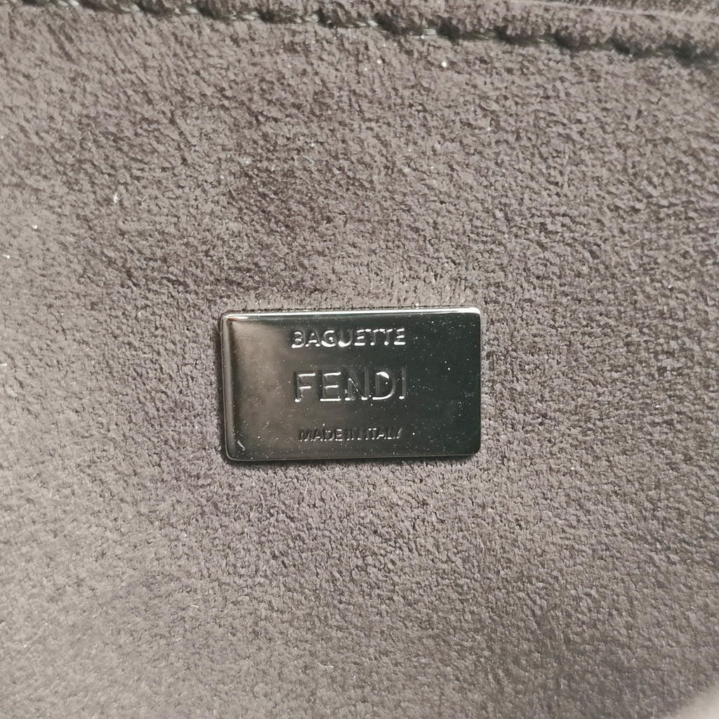 Elaphe Vitello Dolce Pequin Inlay Studded Micro Double Baguette Bordeaux Sky