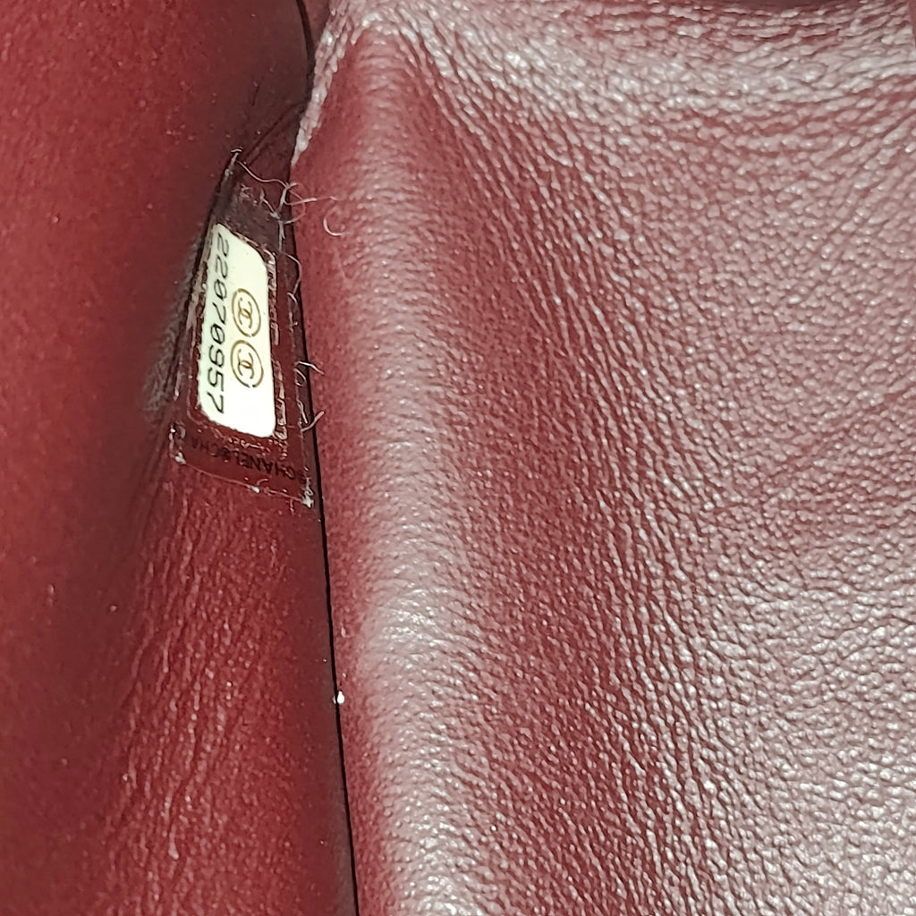 Coco Envelope Flap Bag Chevron Leather Large