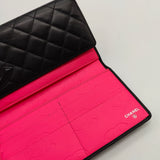 Cambon Gusset Wallet Quilted Lambskin Long